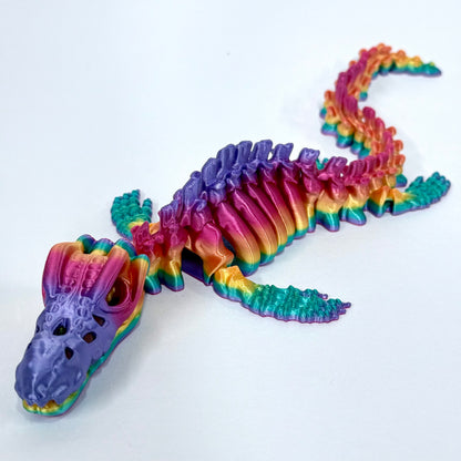 Skeleton Mosasarus | 3D Printed Articulating Dinosaur Figure