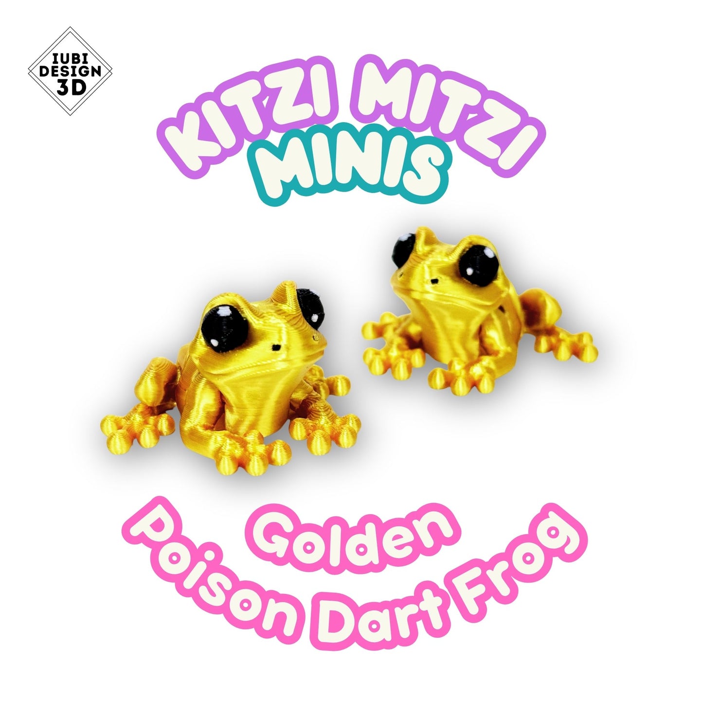 Kitzi Mitzi Minis - Golden Poison Dart Frog
