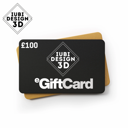 Iubi Design 3D eGift Card – The Perfect 3D Printing Gift