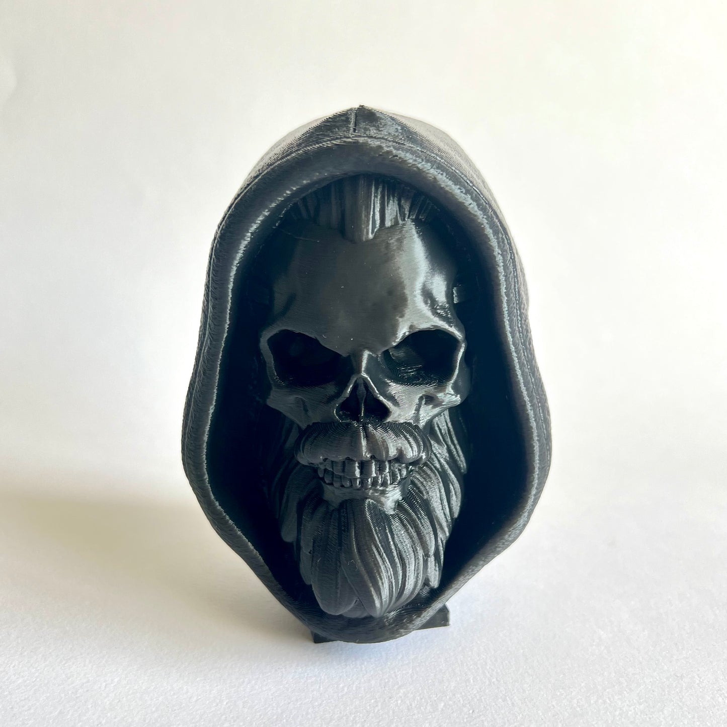 Hooded Bearded Skull | 3D Printed Home Decor - Small