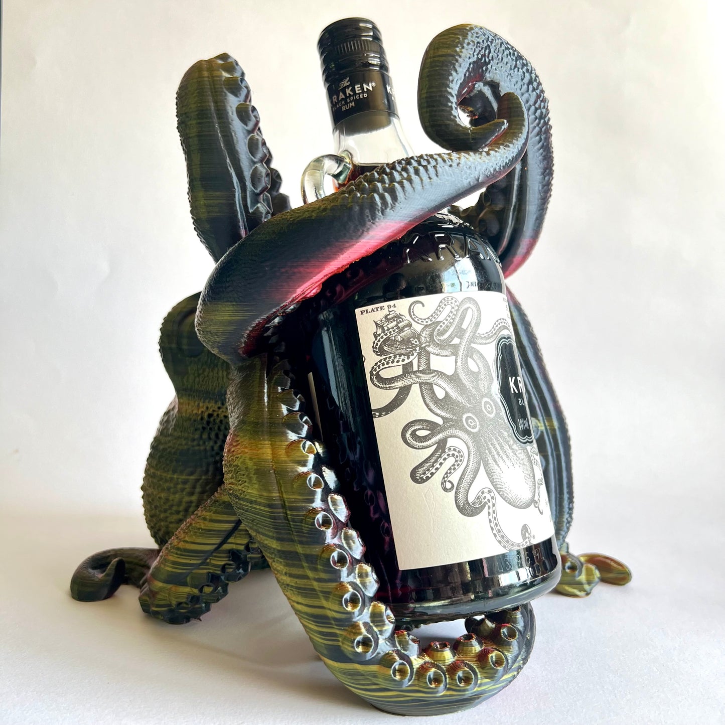 The Kraken Rum Guardian | 3D Printed Octopus Bottle Holder