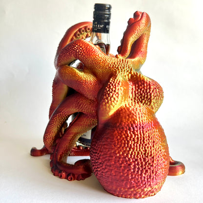 The Kraken Rum Guardian | 3D Printed Octopus Bottle Holder