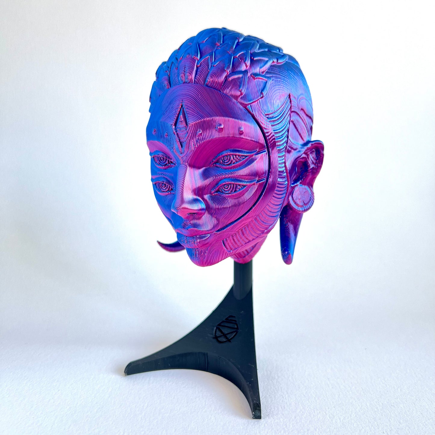 Arlequin Mask Decoration | Venetian Masquerade Wall Mountable 3D Printed Display