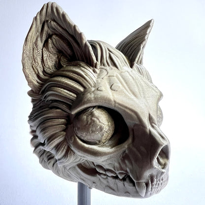 Mew Skull Decoration | Mythical Creature Wall Mountable 3D Printed Mask Display