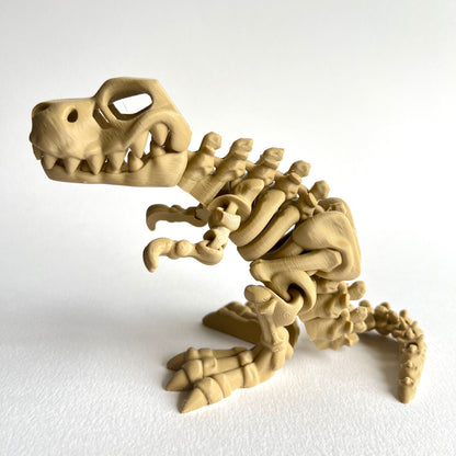 3D Printed Skeleton T-Rex | Articulating Dinosaur with Opening Mouth