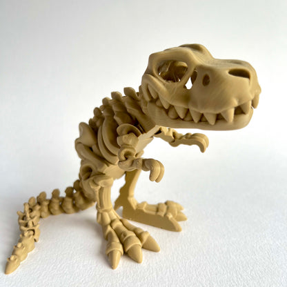 3D Printed Skeleton T-Rex | Articulating Dinosaur with Opening Mouth