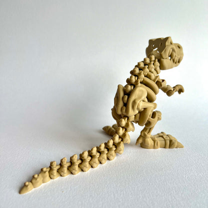 3D Printed Skeleton T-Rex | Articulating Dinosaur with Opening Mouth