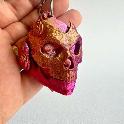 3D Printed Catrina Sugar Skull | Keyring