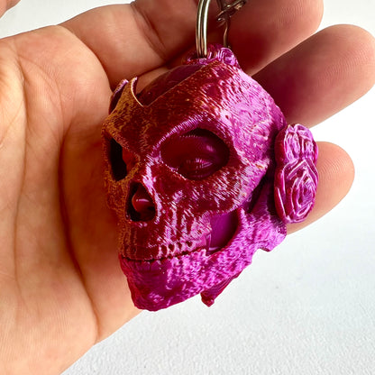 3D Printed Catrina Sugar Skull | Keyring