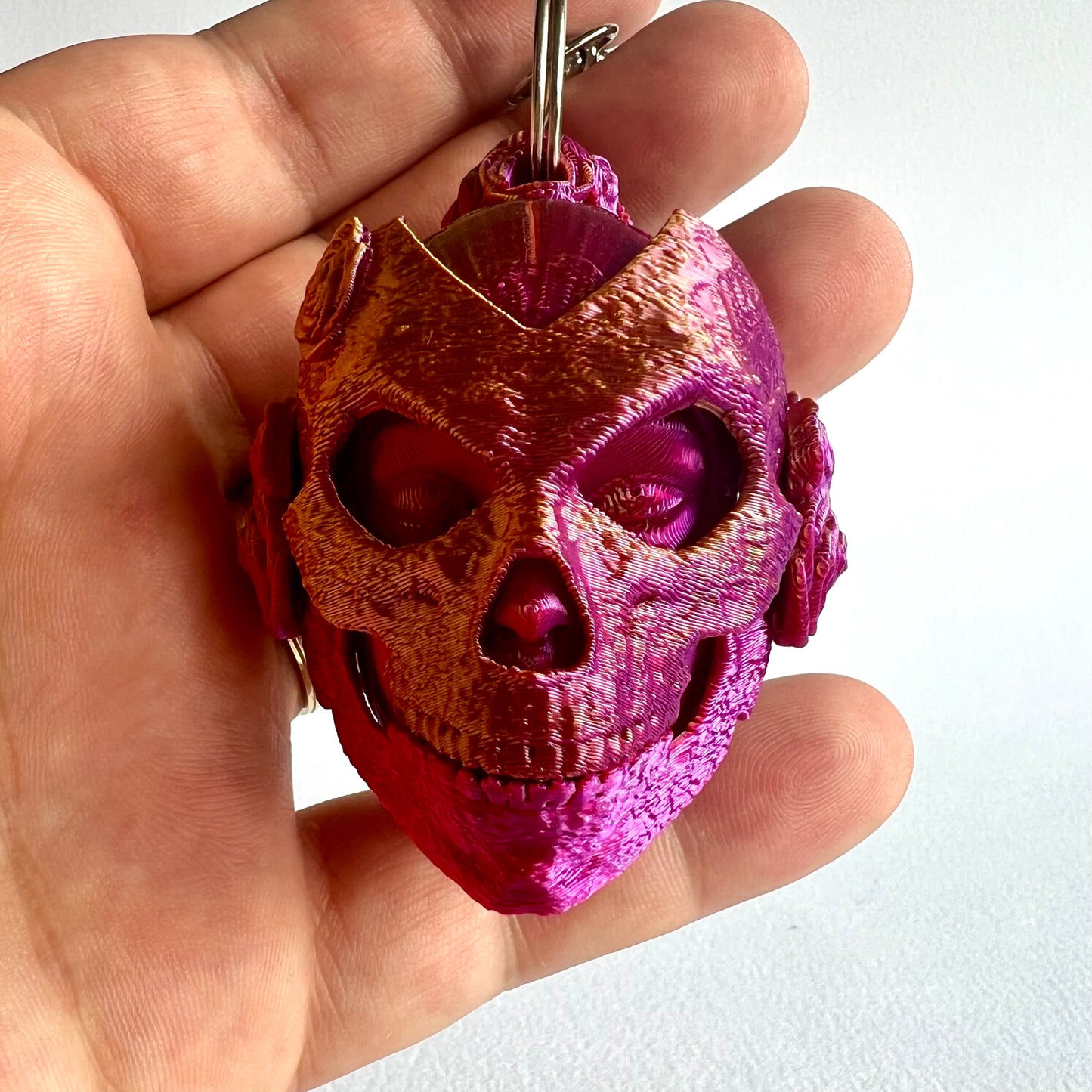 3D Printed Catrina Sugar Skull | Keyring