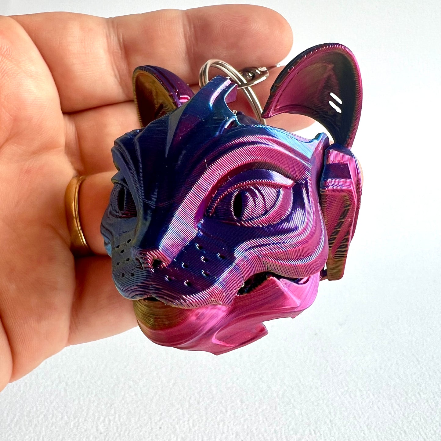 3D Printed Cat Bot | Keyring