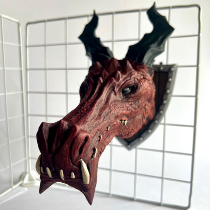 False Dragon Trophy | 3D Printed Dragon Wall Mount Display