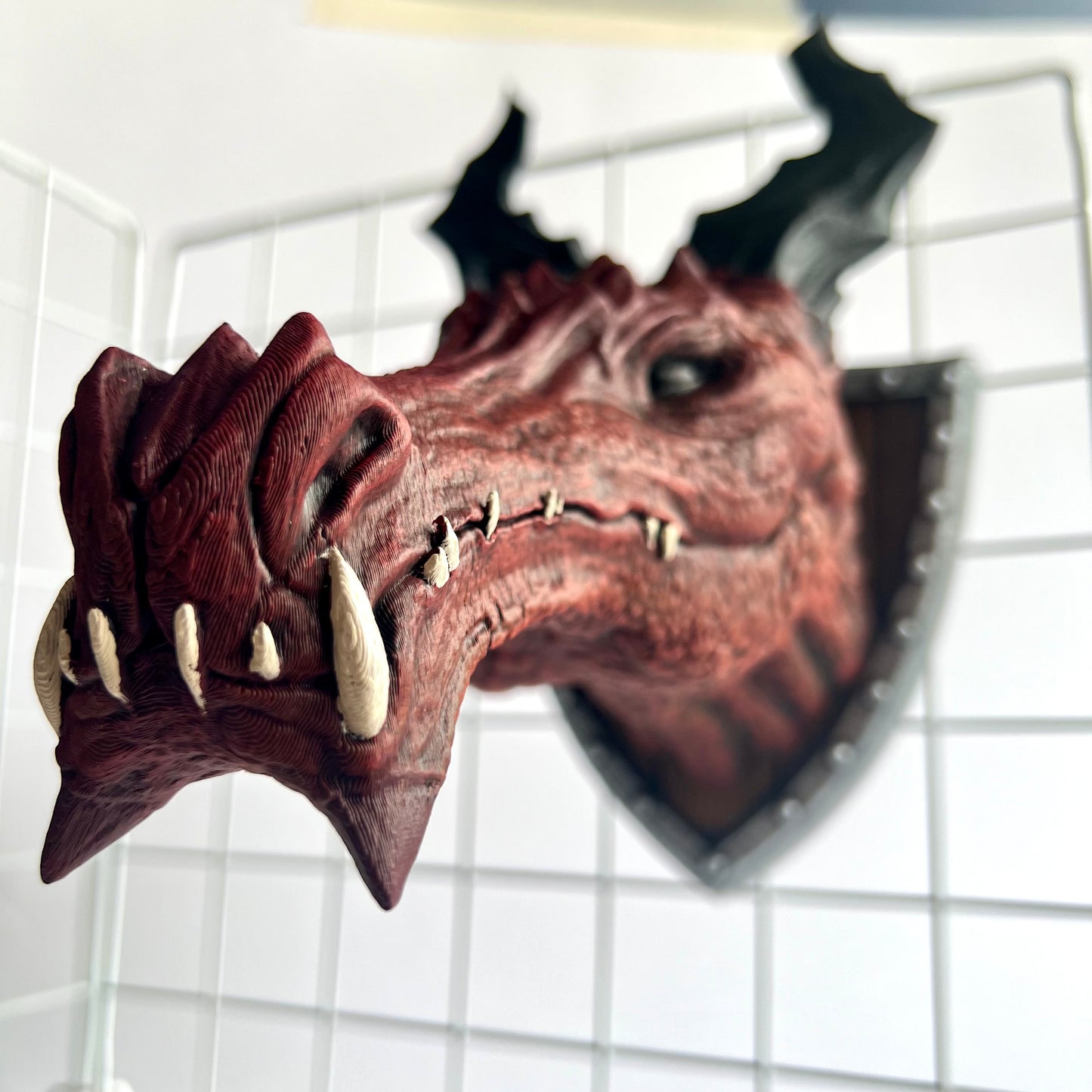 False Dragon Trophy | 3D Printed Dragon Wall Mount Display