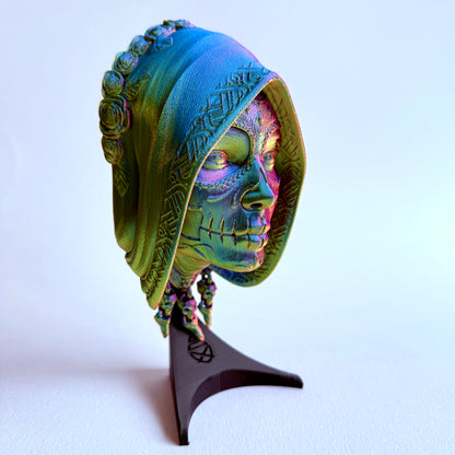 Santa Catrina Mask Decoration | Mexican Traditional Wall Mountable 3D Printed Display