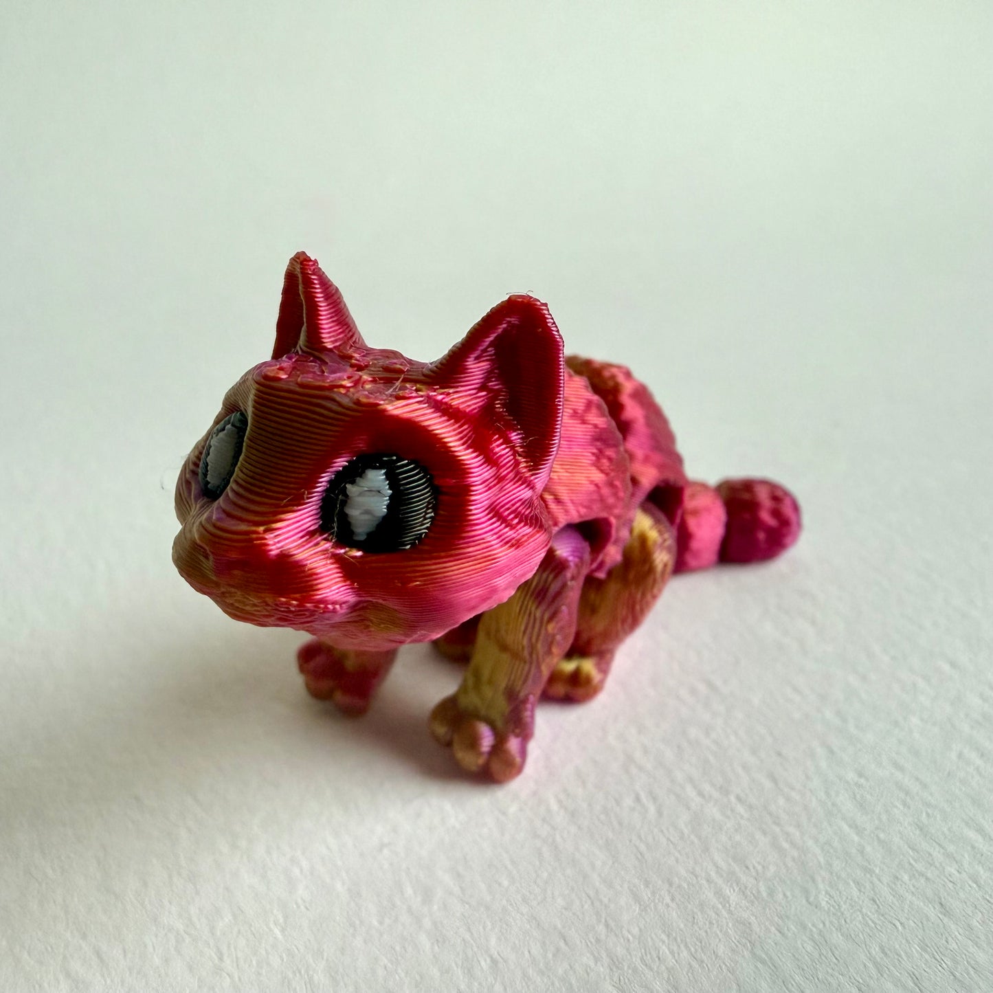 3D Printed Tiny Sitting Cat | Articulated Fidget