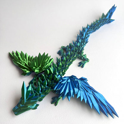 3D Printed Crystal Wing Dragon | Adult - 13 - 18 inches