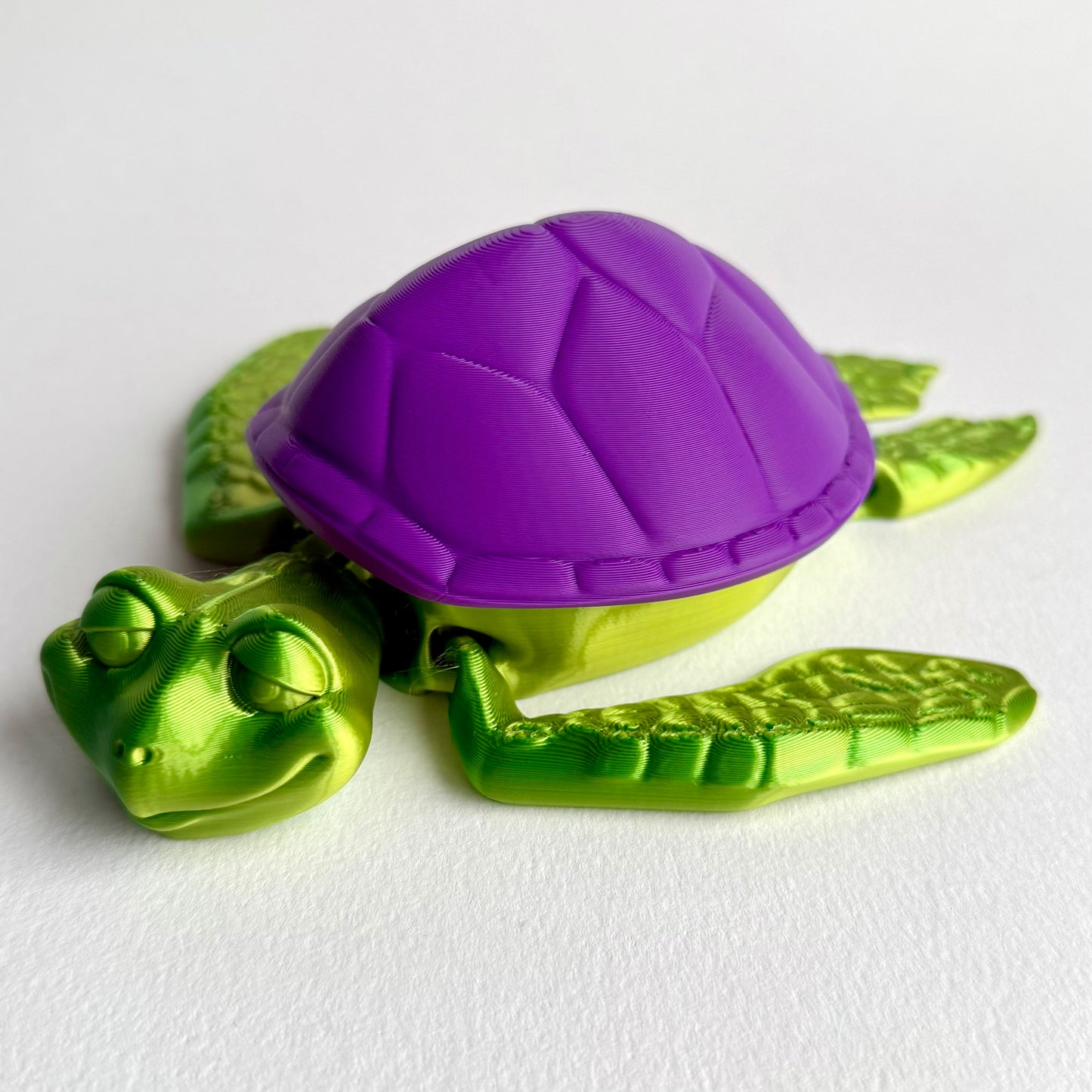 3D Printed Turtle Box | Articulating Turtle with Removable Shell