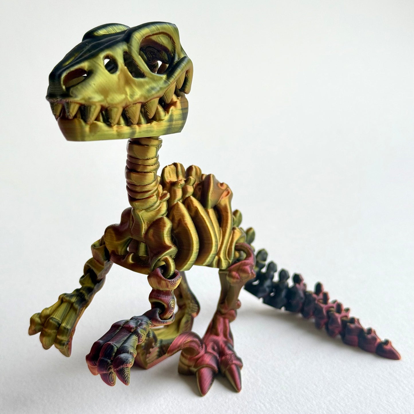 3D Printed Skeleton Velociraptor | Articulating Dinosaur