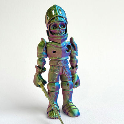 3D Printed Skeleton Knight | Articulating Figure with Sword