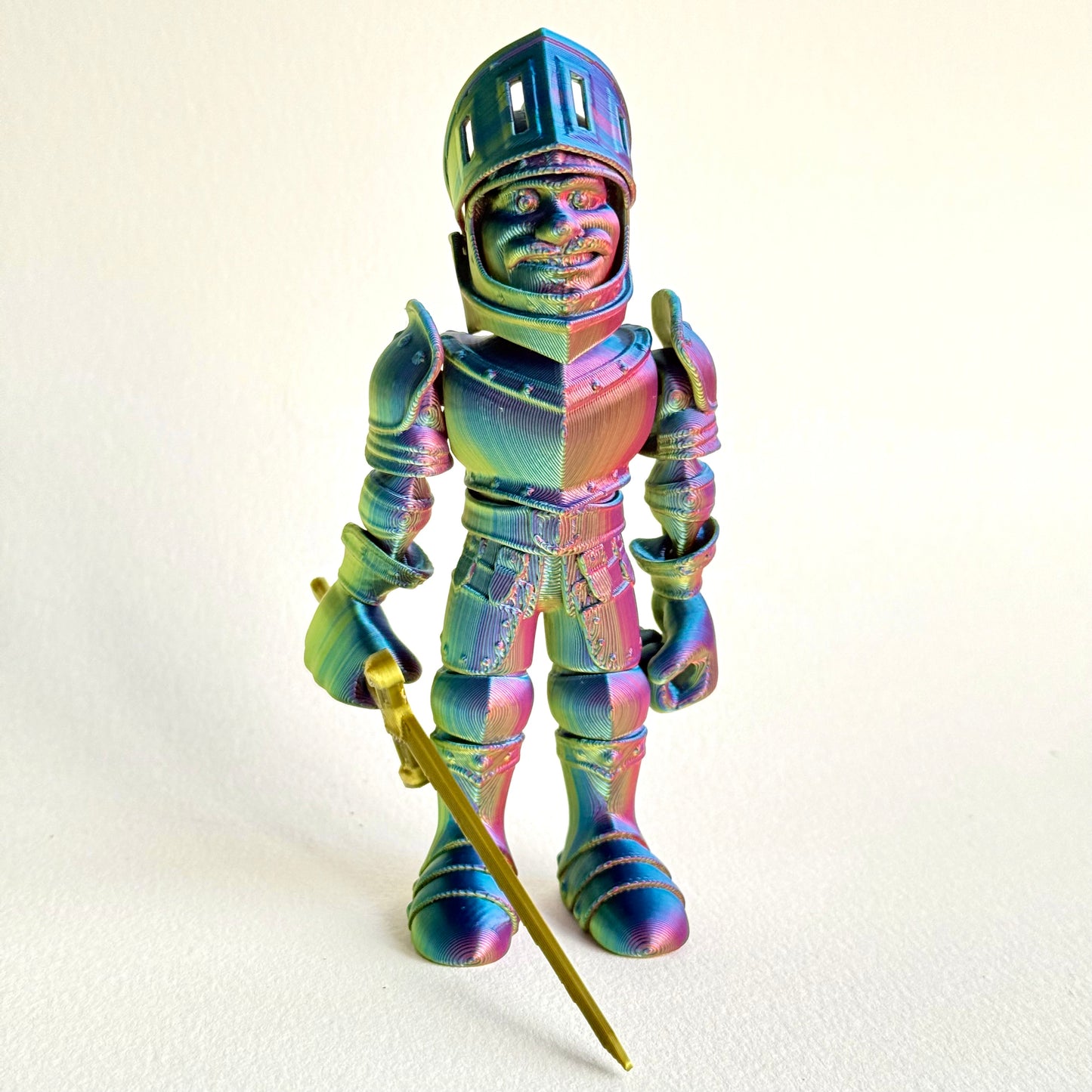 3D Printed Knight in Armour | Articulating Figure with Sword