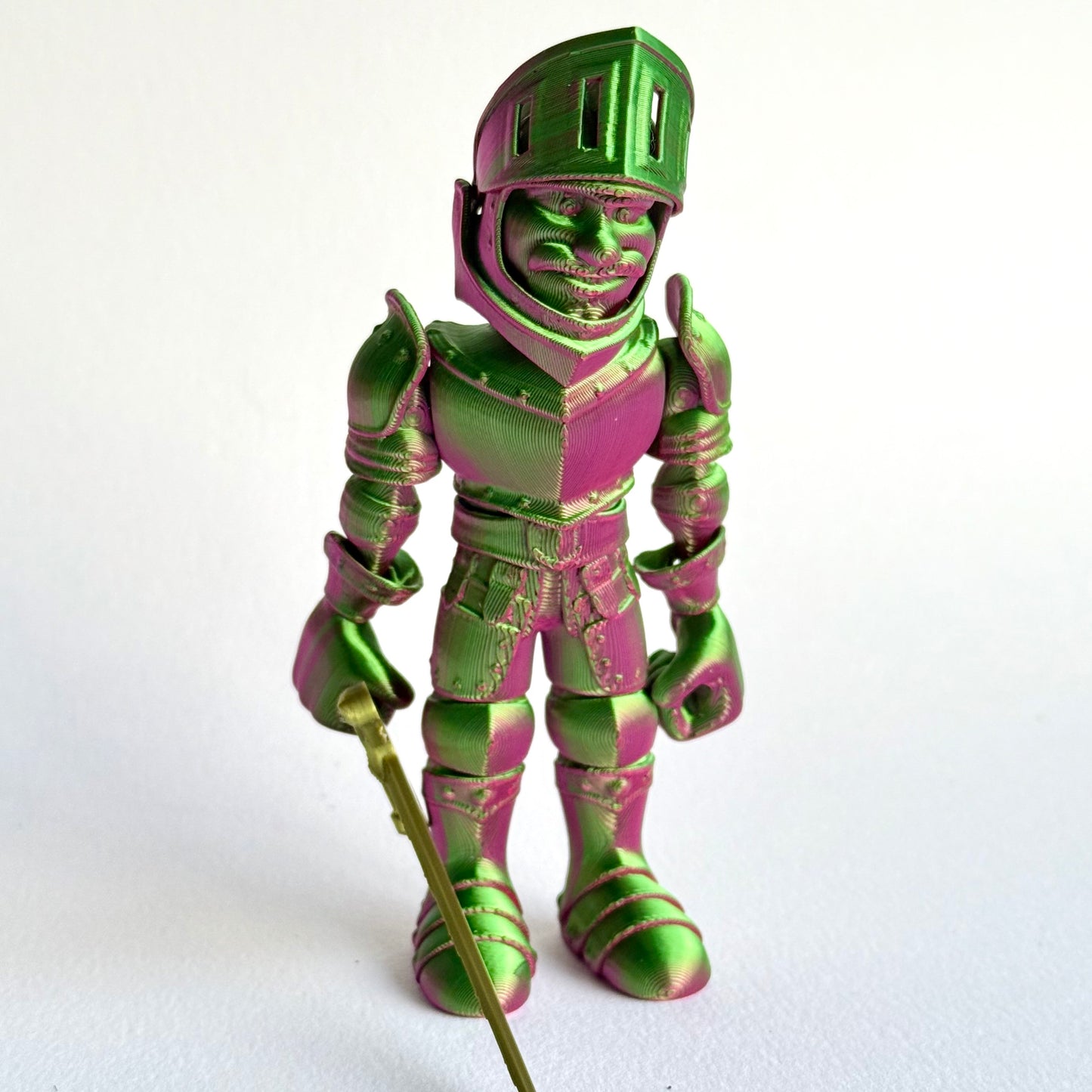 3D Printed Knight in Armour | Articulating Figure with Sword