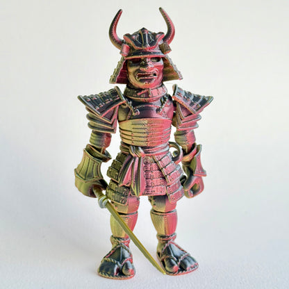 3D Printed Samurai Warrior | Articulating Figure with Katana