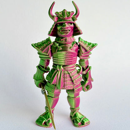 3D Printed Samurai Warrior | Articulating Figure with Katana