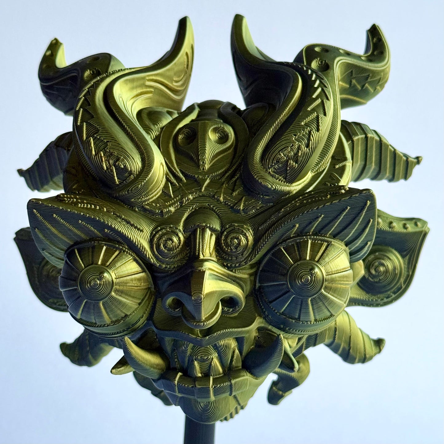 Supay 'Lord of the Underworld' Mask Decoration | Indigenous Traditional Wall Mountable 3D Printed Display