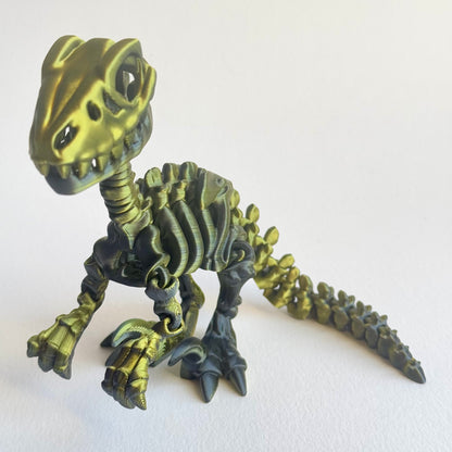 3D Printed Skeleton Velociraptor | Articulating Dinosaur