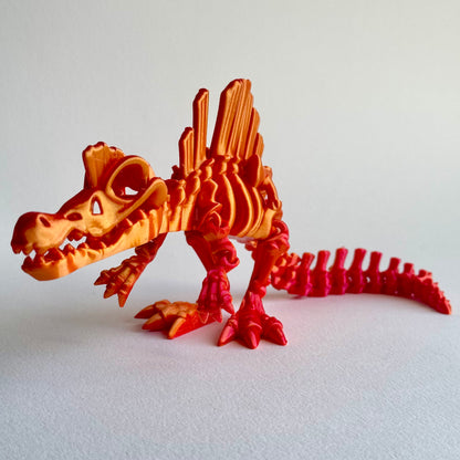 3D Printed Skeleton Spinosaurus | Articulating Dinosaur Figure