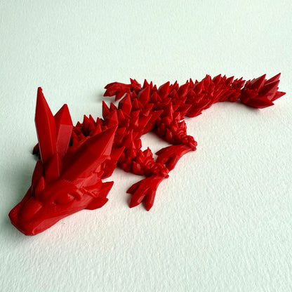 3D Printed Crystal Dragon | Baby - 7 inches