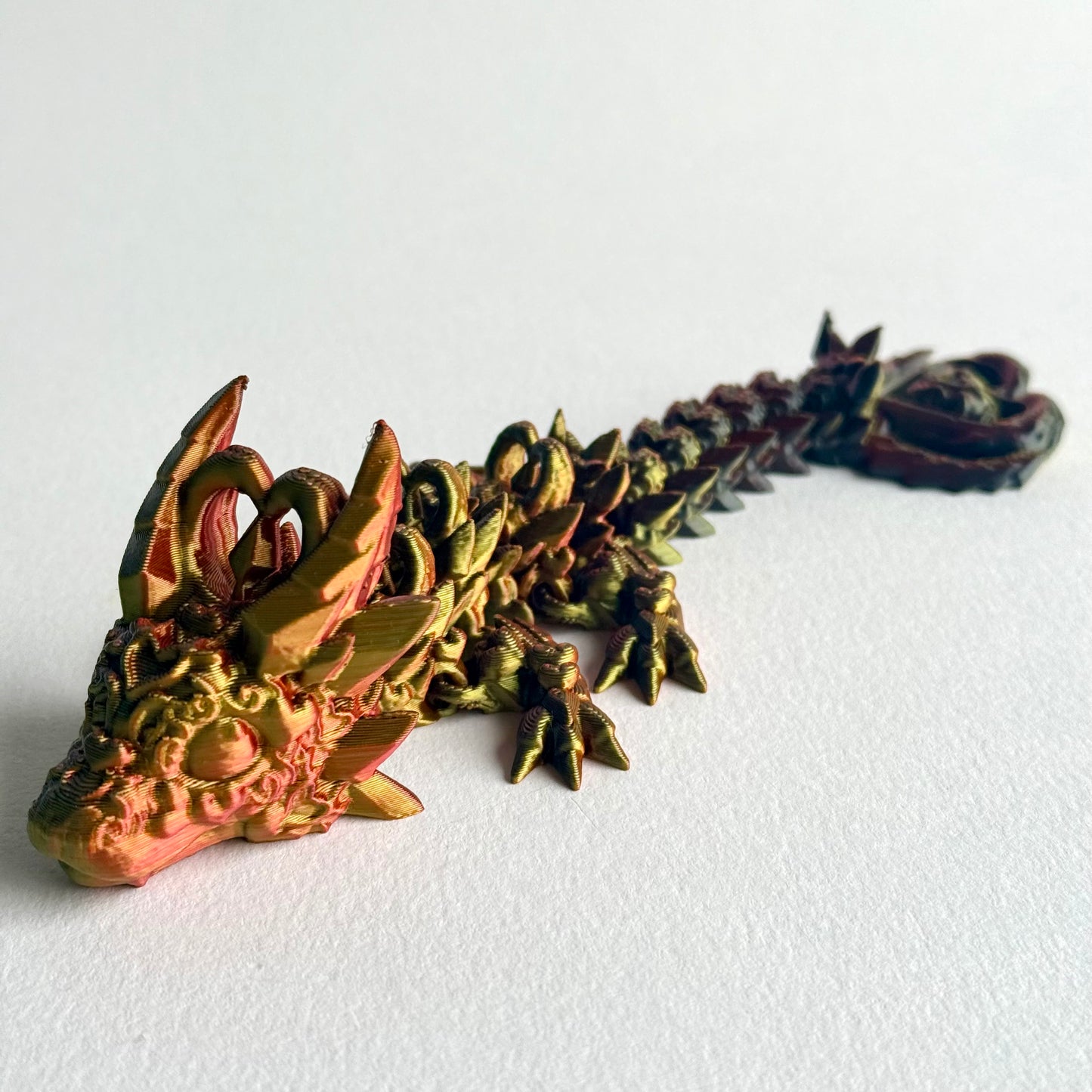 3D Printed Dark Heart Dragon | Baby - 7 inches