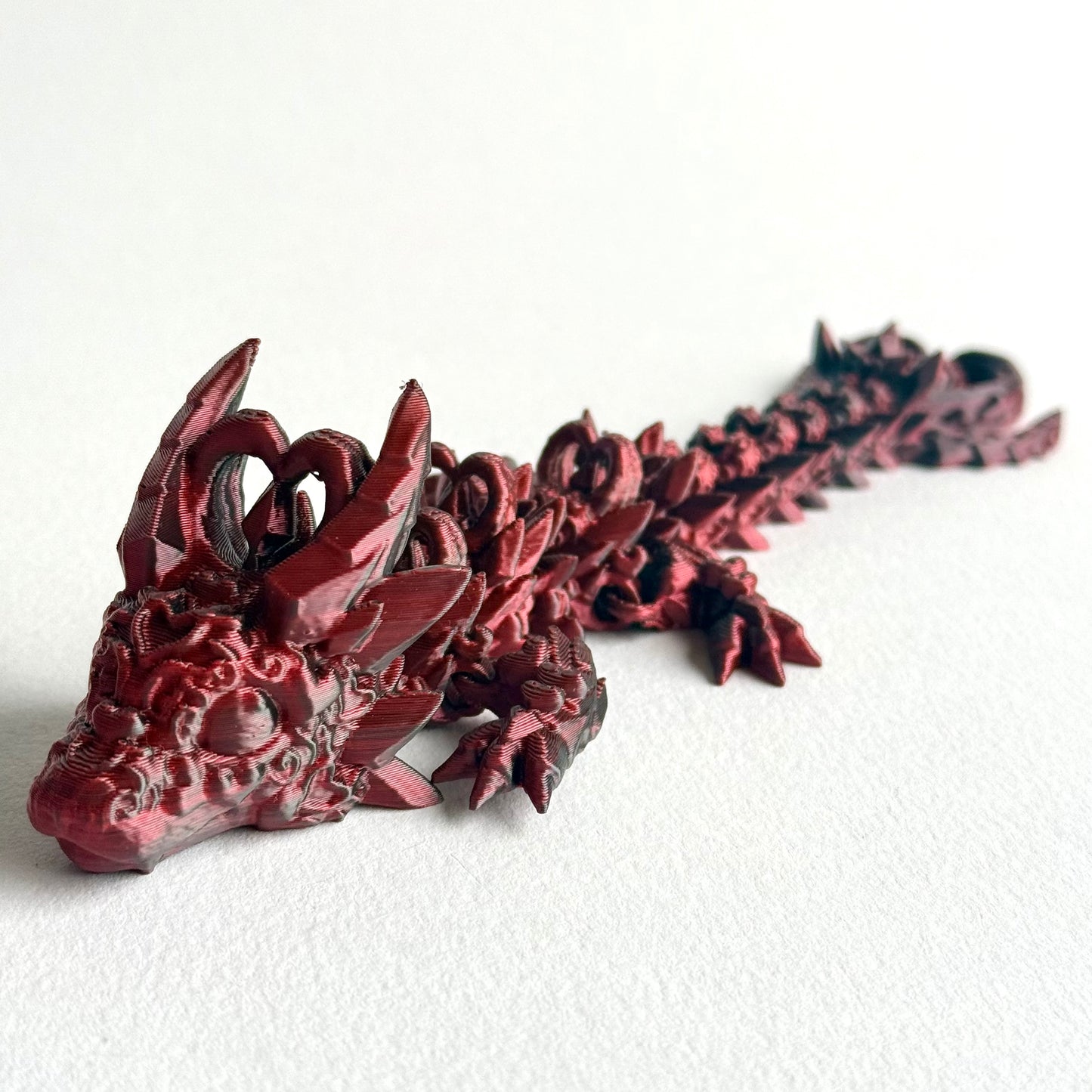 3D Printed Dark Heart Dragon | Baby - 7 inches