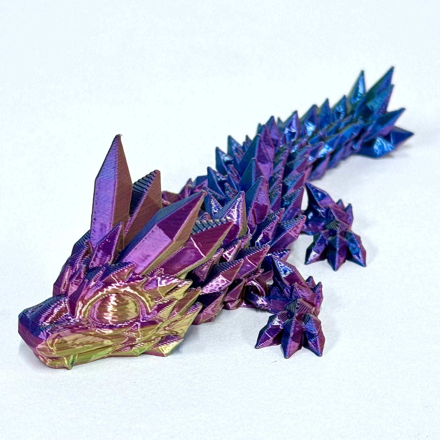 Baby Crystal Dragon | 3D Printed Articulated Figure (6 Inch)