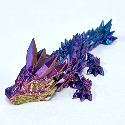 Baby Crystal Dragon | 3D Printed Articulated Figure (6 Inch)