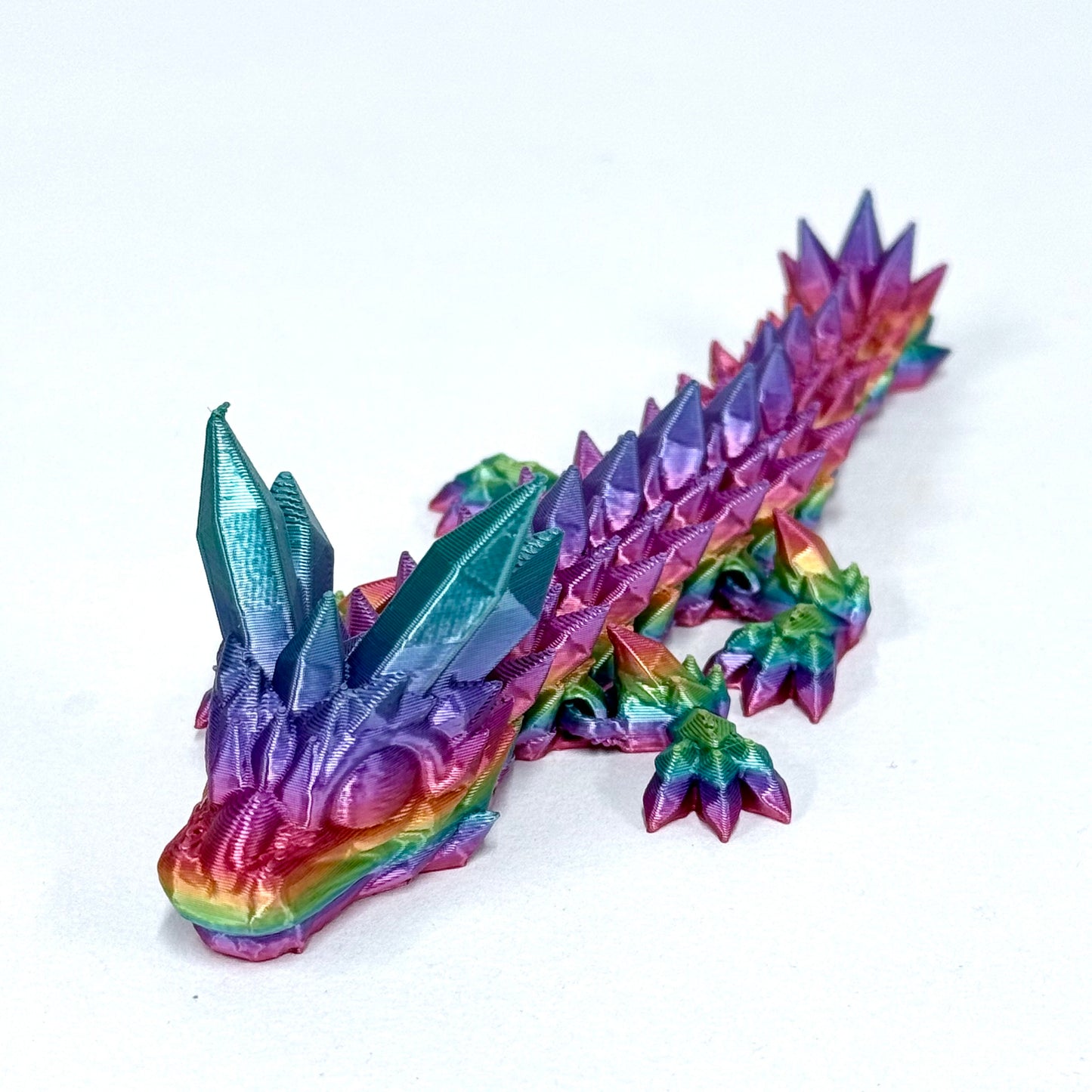 Baby Crystal Dragon | 3D Printed Articulated Figure (6 Inch)