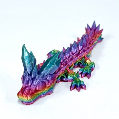 Baby Crystal Dragon | 3D Printed Articulated Figure (6 Inch)