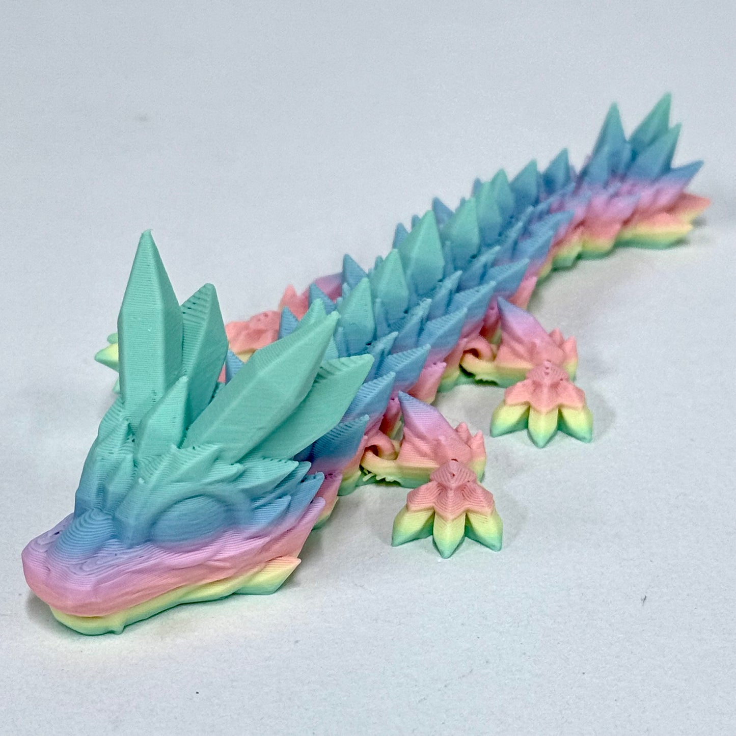 Baby Crystal Dragon | 3D Printed Articulated Figure (6 Inch)