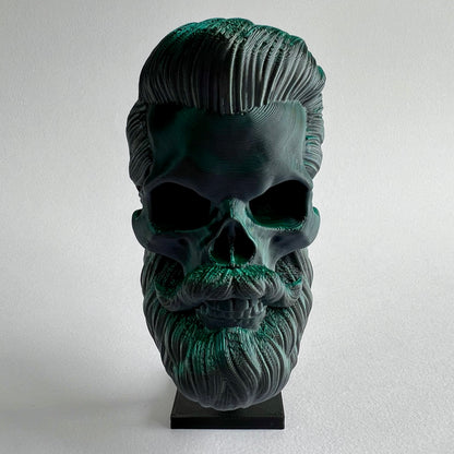 Short Back and Sides Bearded Skull | 3D Printed Home Decor - Small