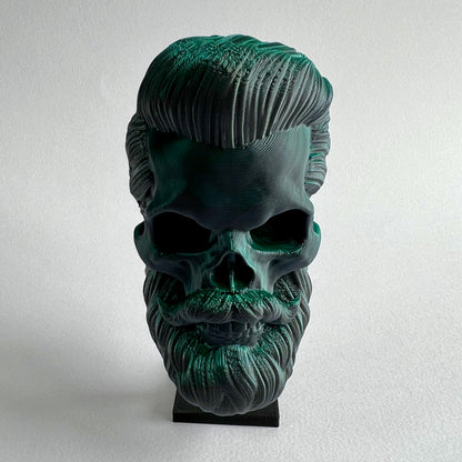 Short Back and Sides Bearded Skull | 3D Printed Home Decor - Small