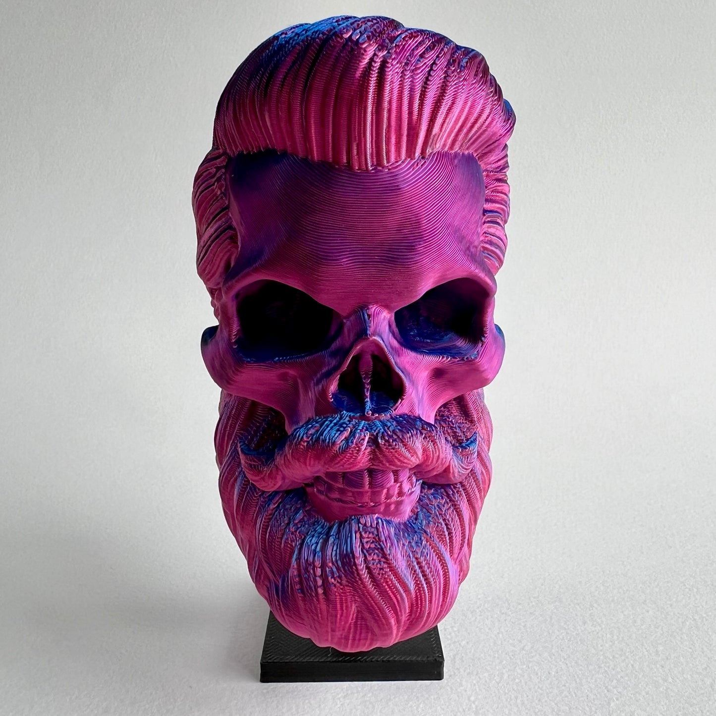 Short Back and Sides Bearded Skull | 3D Printed Home Decor - Small