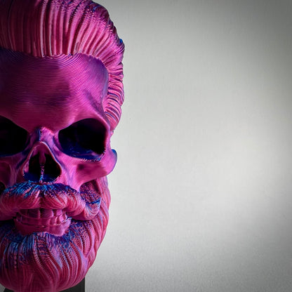 Short Back and Sides Bearded Skull | 3D Printed Home Decor - Small