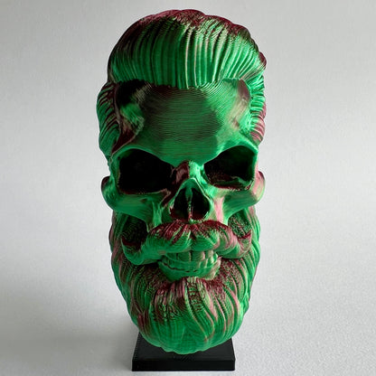 Short Back and Sides Bearded Skull | 3D Printed Home Decor - Small