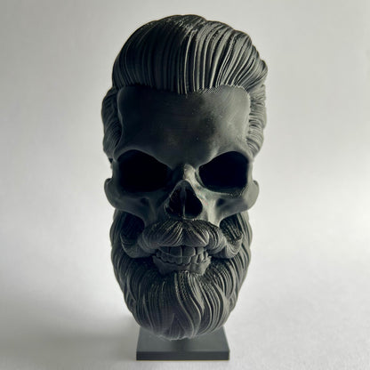 Short Back and Sides Bearded Skull | 3D Printed Home Decor - Small