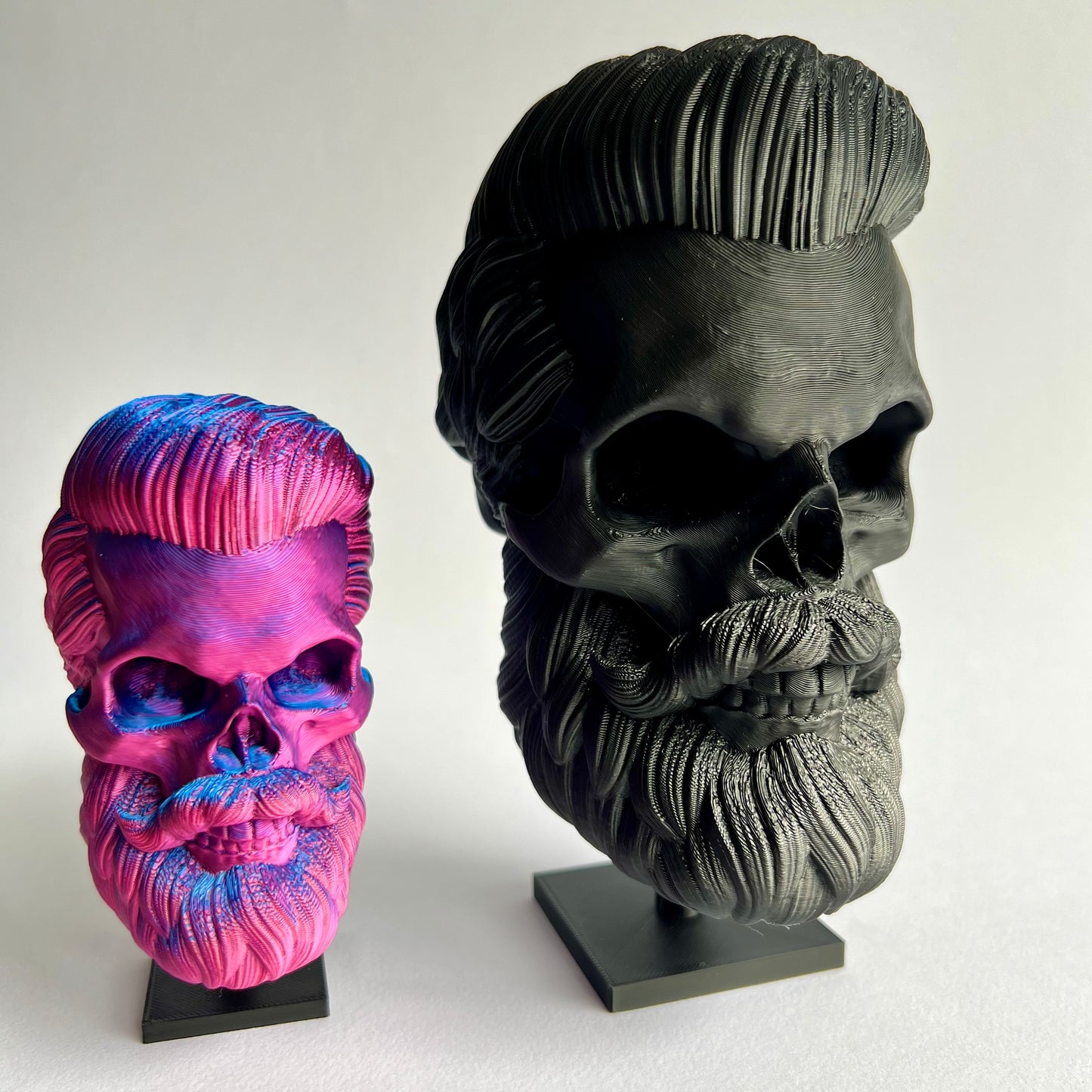 Short Back and Sides Bearded Skull | 3D Printed Home Decor - Small