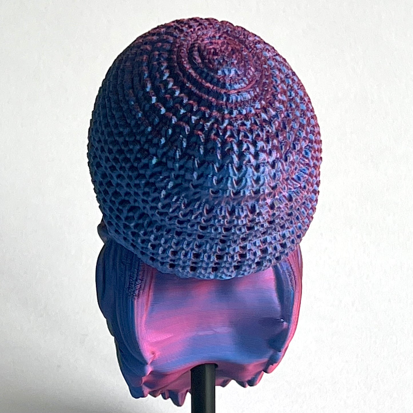 Beanie Hat Bearded Skull | 3D Printed Home Decor - Small