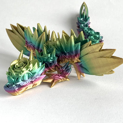 3D Printed Rose Wing Dragon | Baby - 9 inches