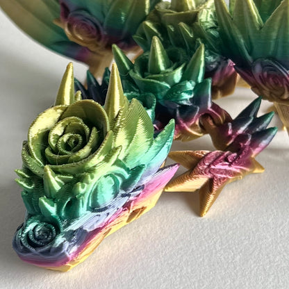 3D Printed Rose Wing Dragon | Baby - 9 inches