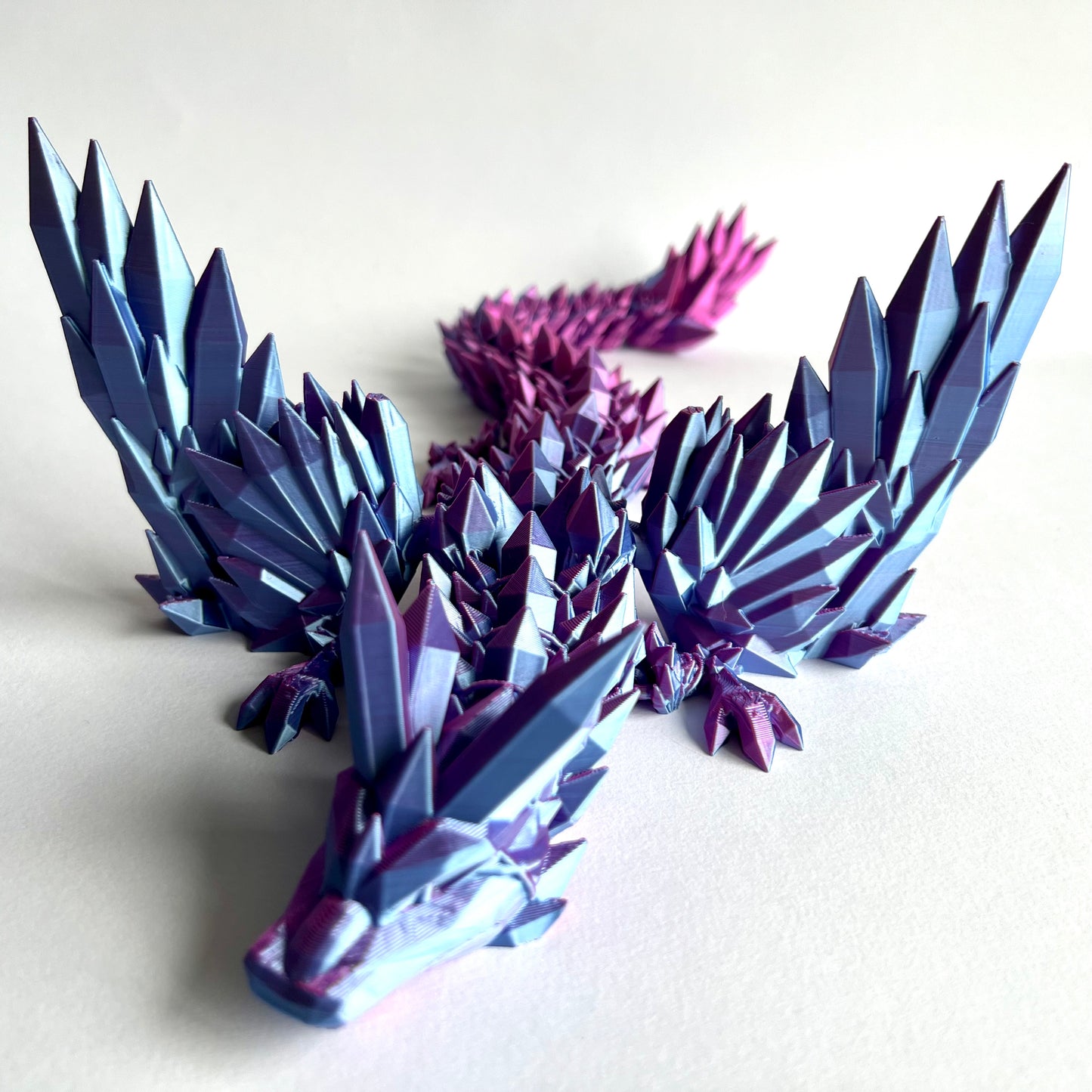 3D Printed Crystal Wing Dragon | Adult - 13 - 18 inches