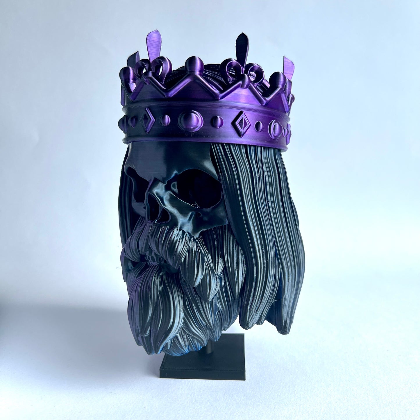 King Bearded Skull | 3D Printed Home Decor - Small